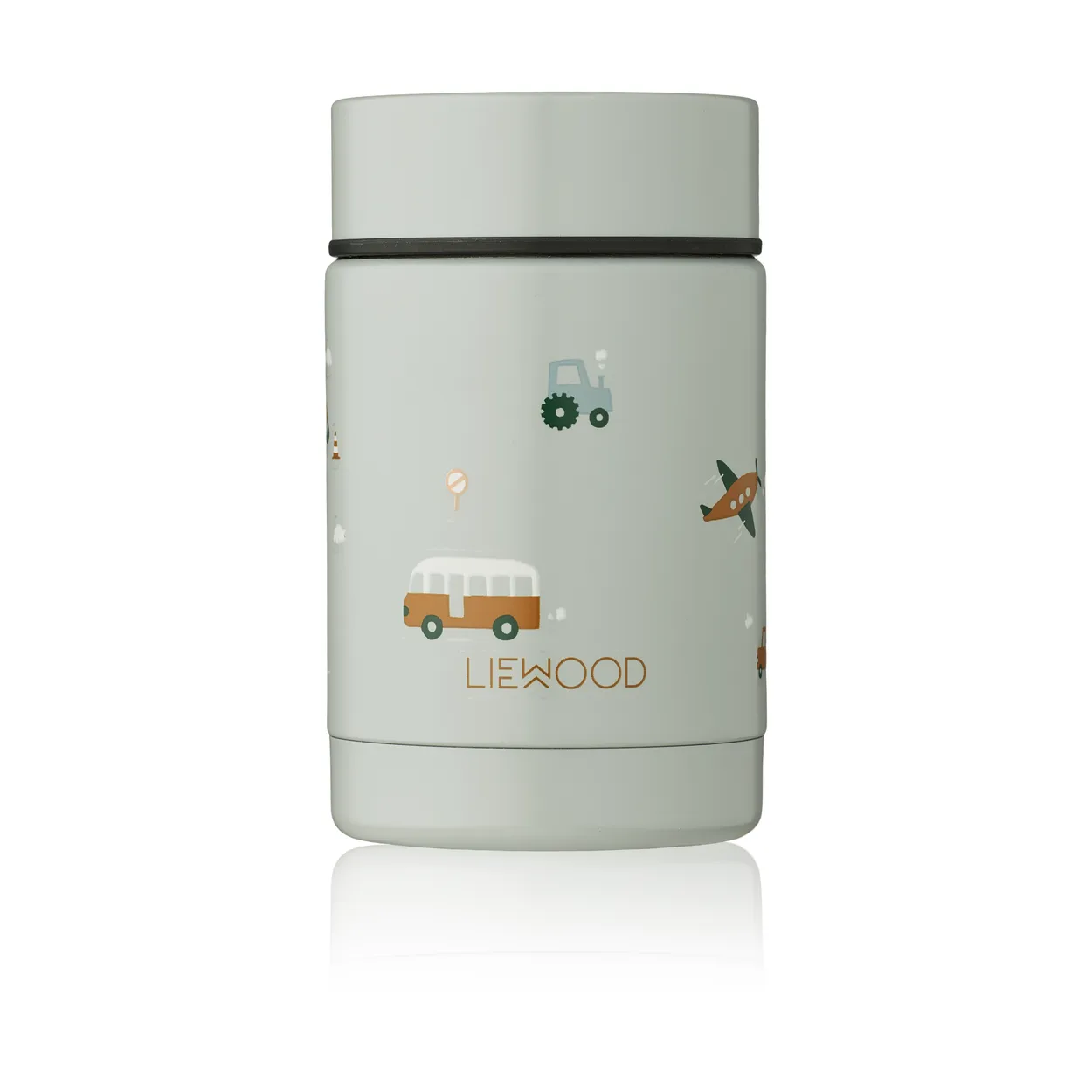 Liewood Nadja food thermos 0.25 L Vehicles-dove blue mix