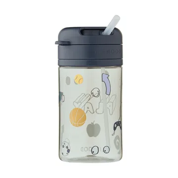 Pavia mug with straw - Play-dusty peppermint - Liewood