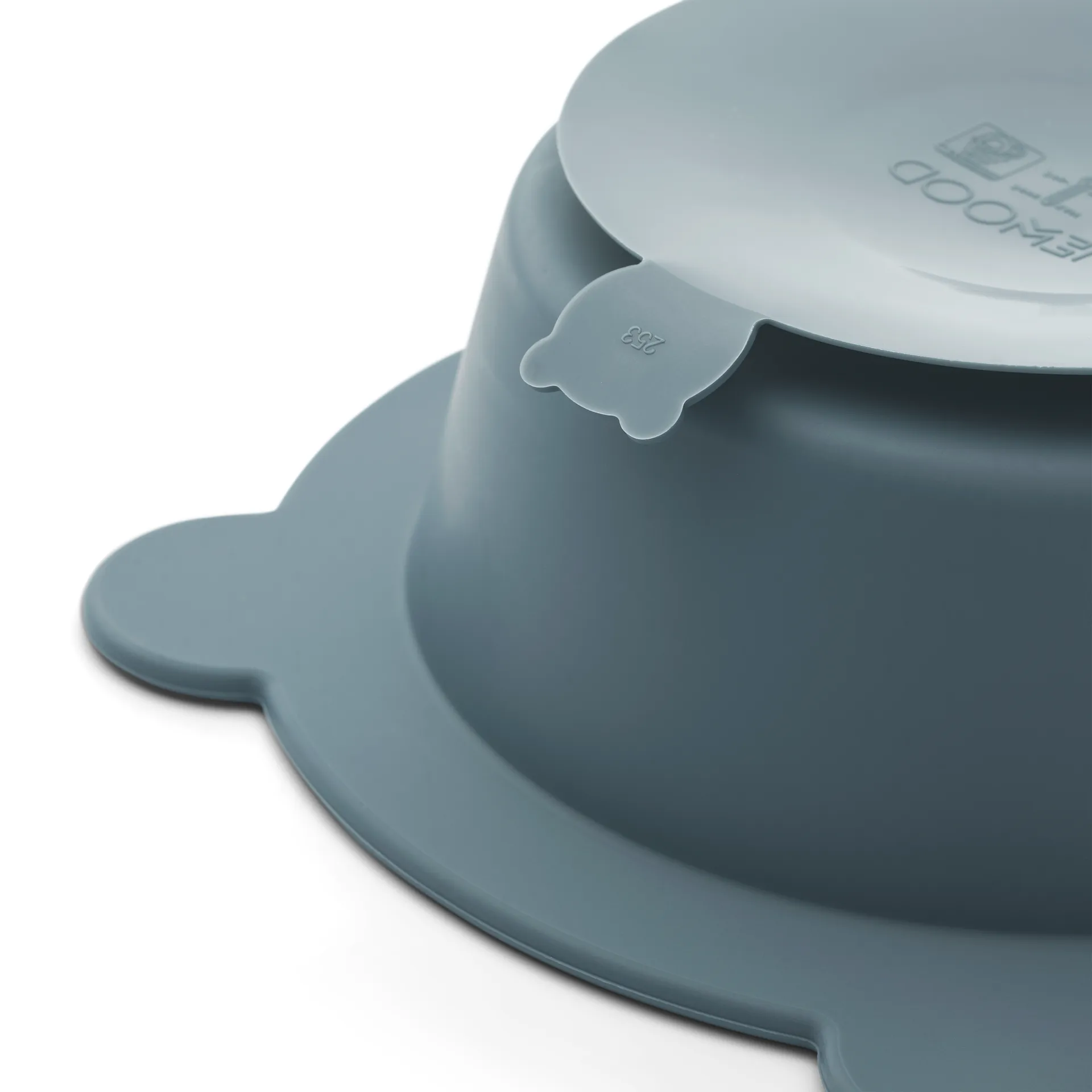 Peony bowl with suction cup Ø16 cm 2 pieces, Sea blue-Whale blue Liewood