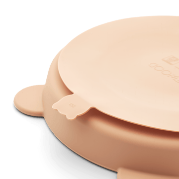 Stacy divided children's plate 2-pack - Mustard-tuscany rose mix - Liewood