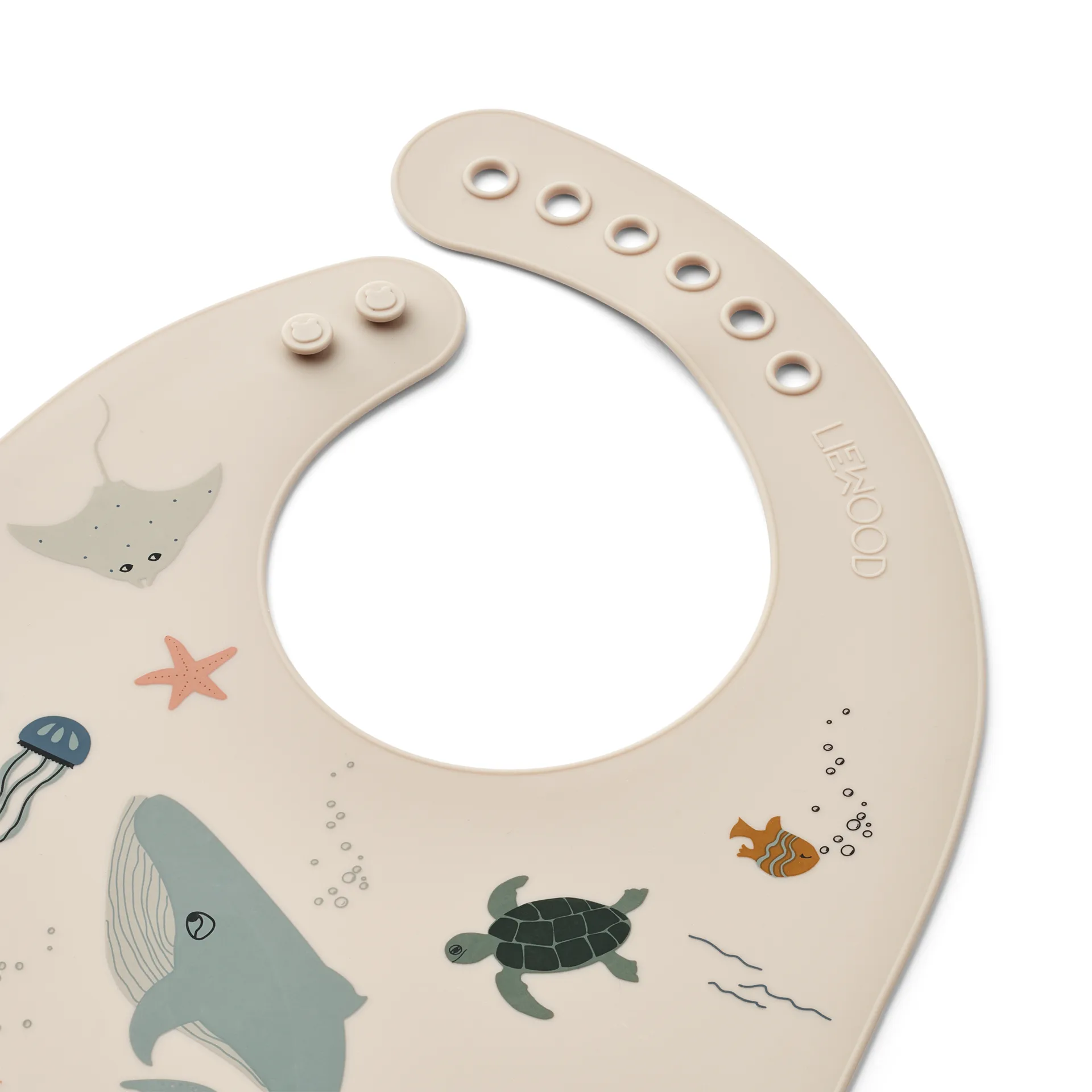 Tilda bib silicone 2-pack, Sea creature-Sandy Liewood