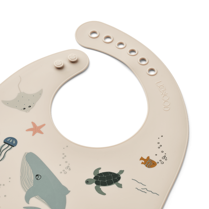 Tilda bib silicone 2-pack, Sea creature-Sandy Liewood