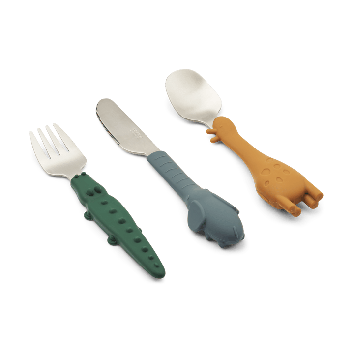 Tove all together cutlery set 3 pieces - Golden caramel mix - Liewood