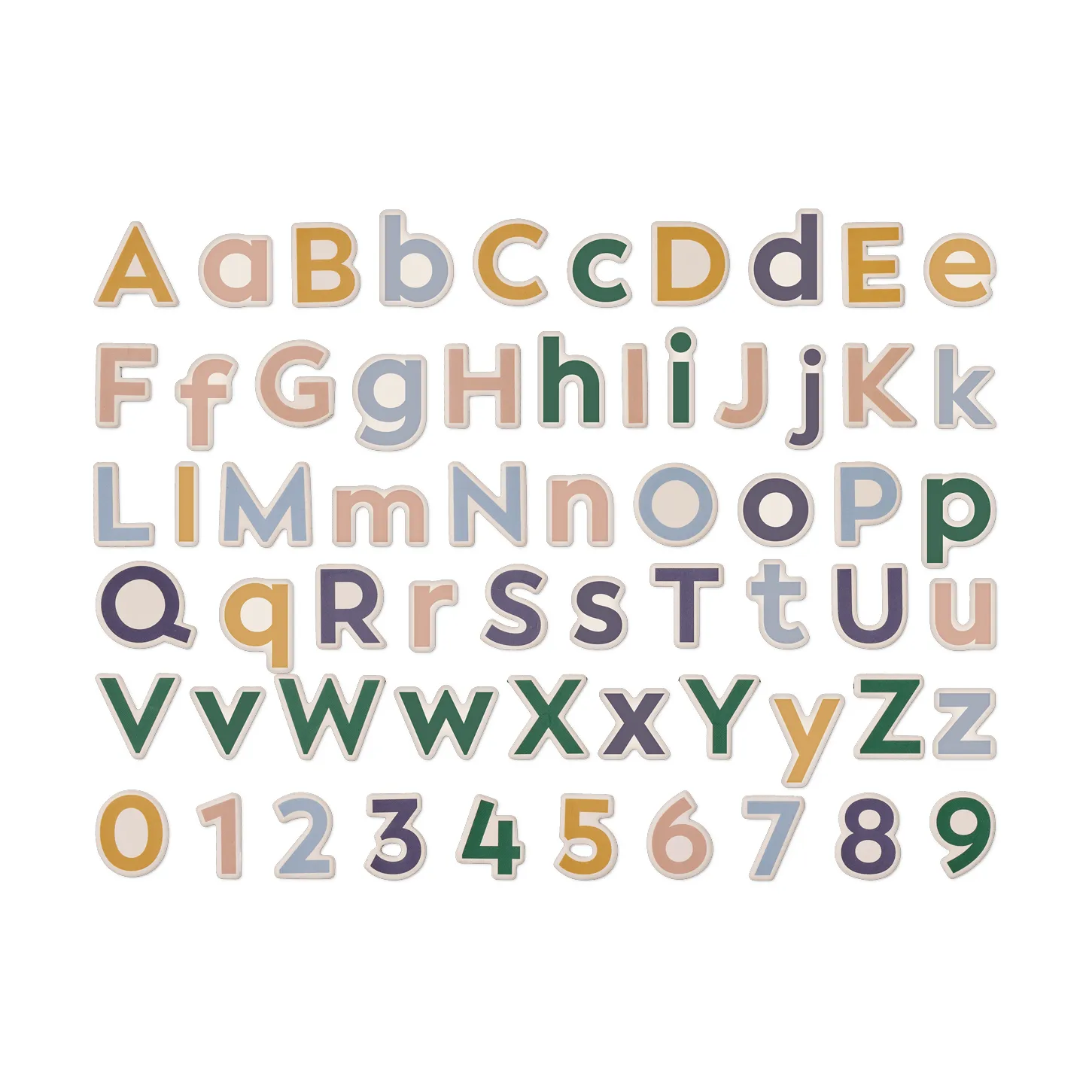 Vento Alphanumeric magnets, Sandy Multi Mix Liewood