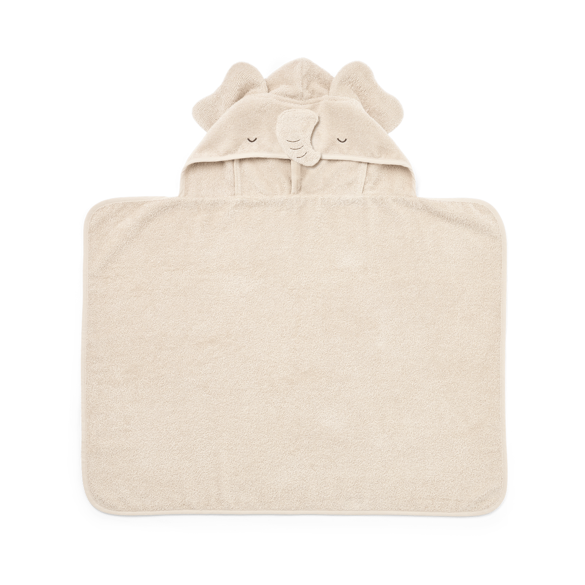 Liewood Vilas Elephant hooded towel baby Sandy | Scandinavian Design | Bath towels | Beige
