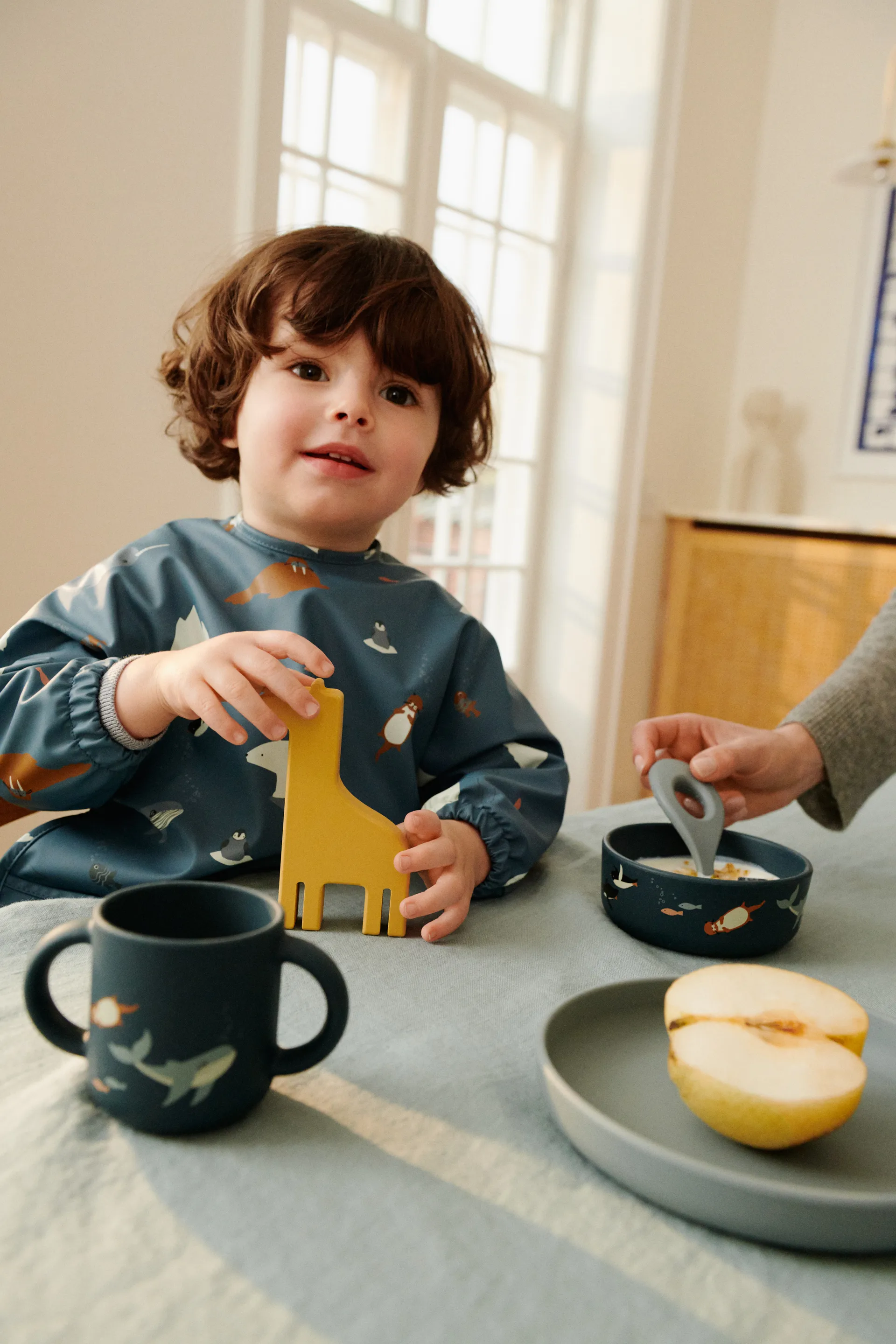 Vivi printed dinnerware set 4 pieces., Arctic Sea-Ocean view Liewood