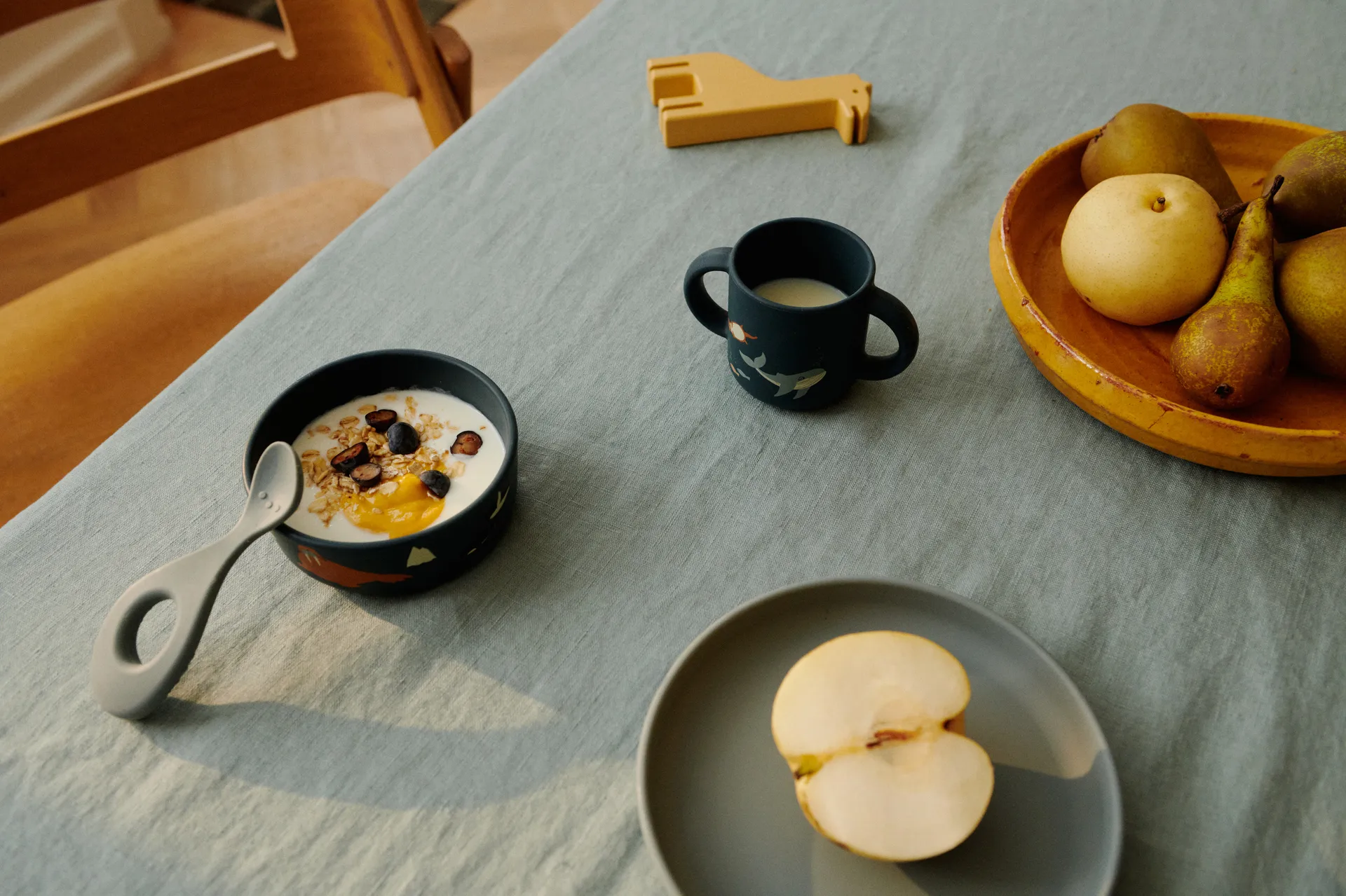 Vivi printed dinnerware set 4 pieces., Arctic Sea-Ocean view Liewood