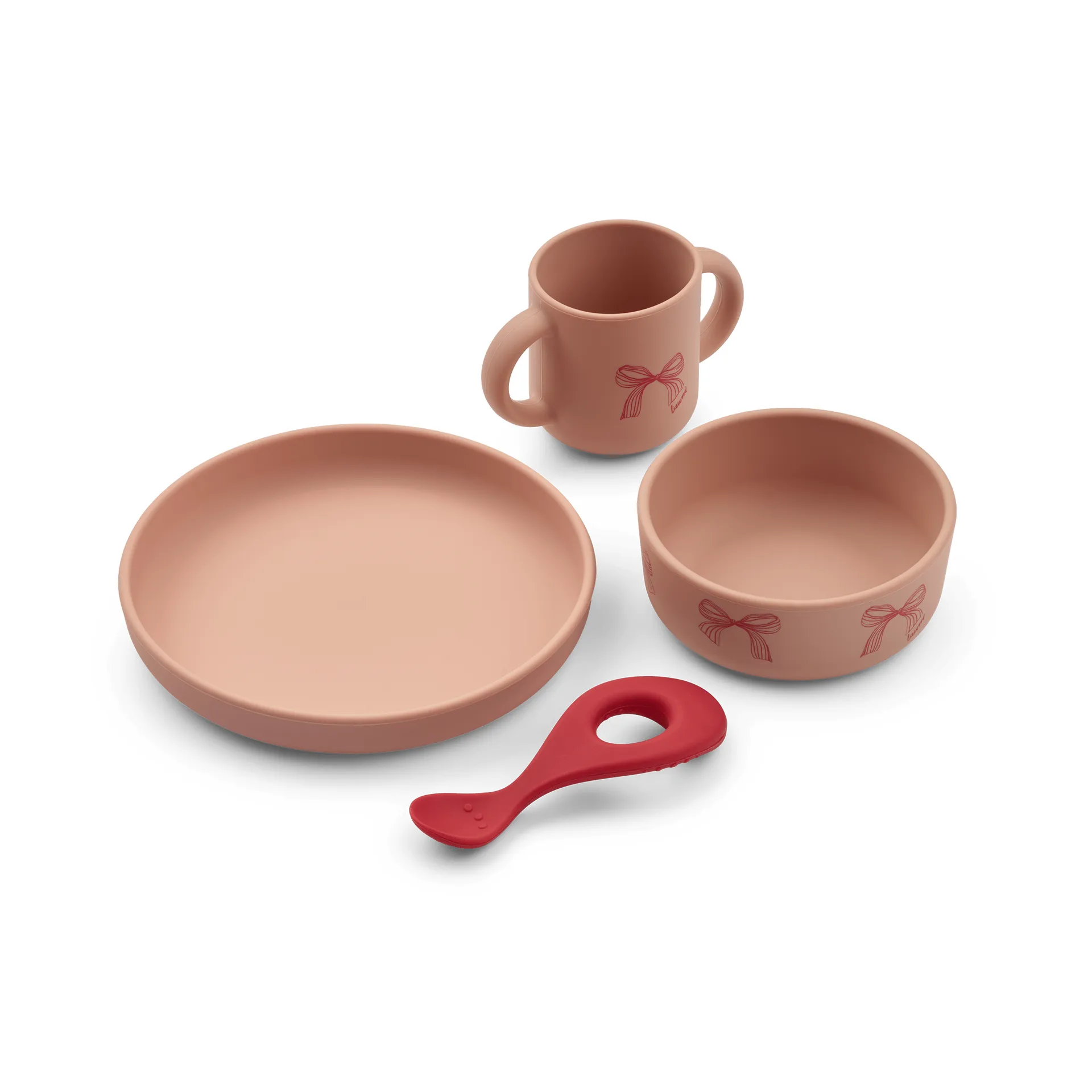 Vivi printed dinnerware set 4 pieces, Bow-Pale Tuscany Liewood