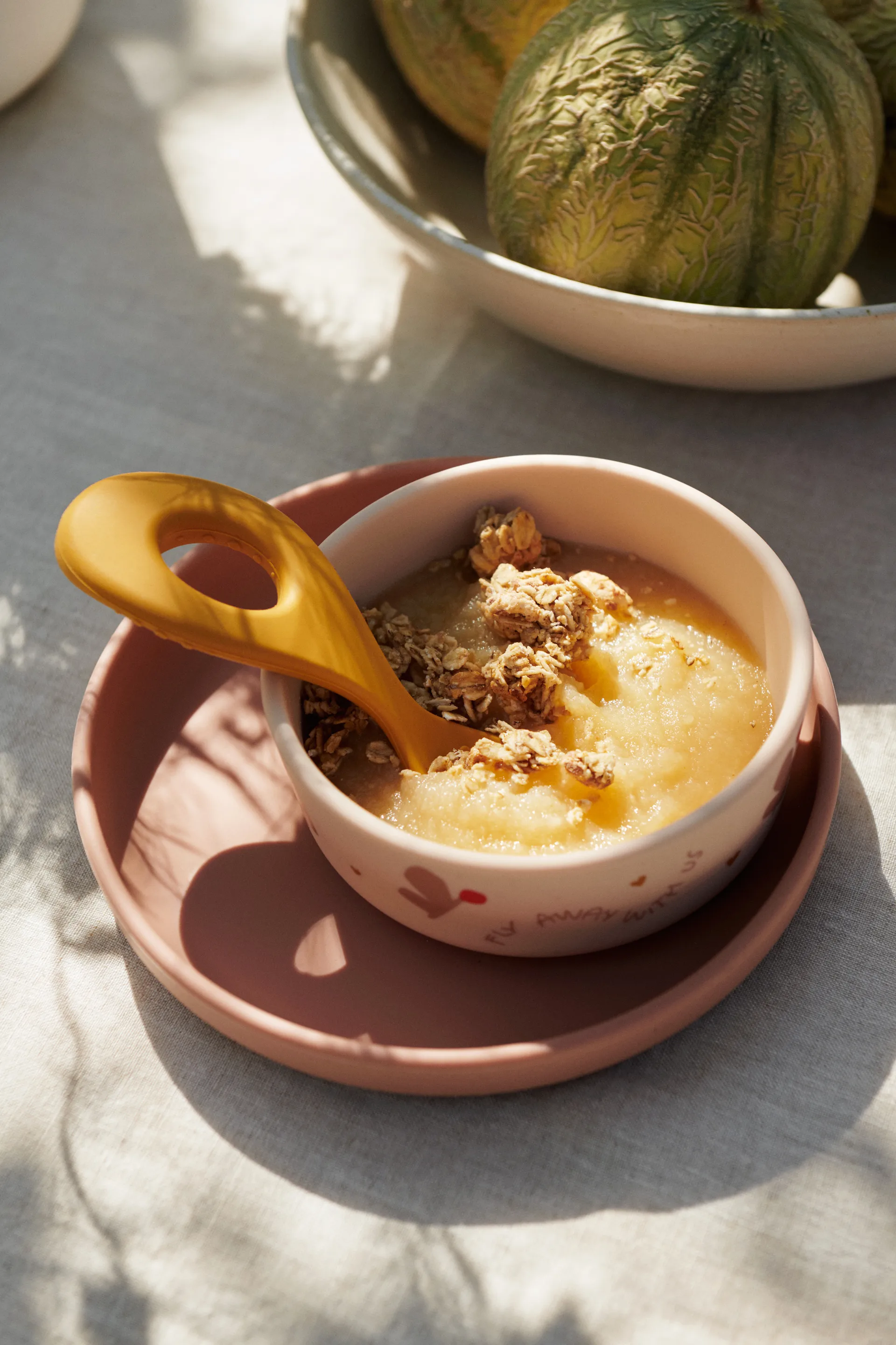 Vivi printed dinnerware set 4 pieces., Butterfly-apple blossom Liewood