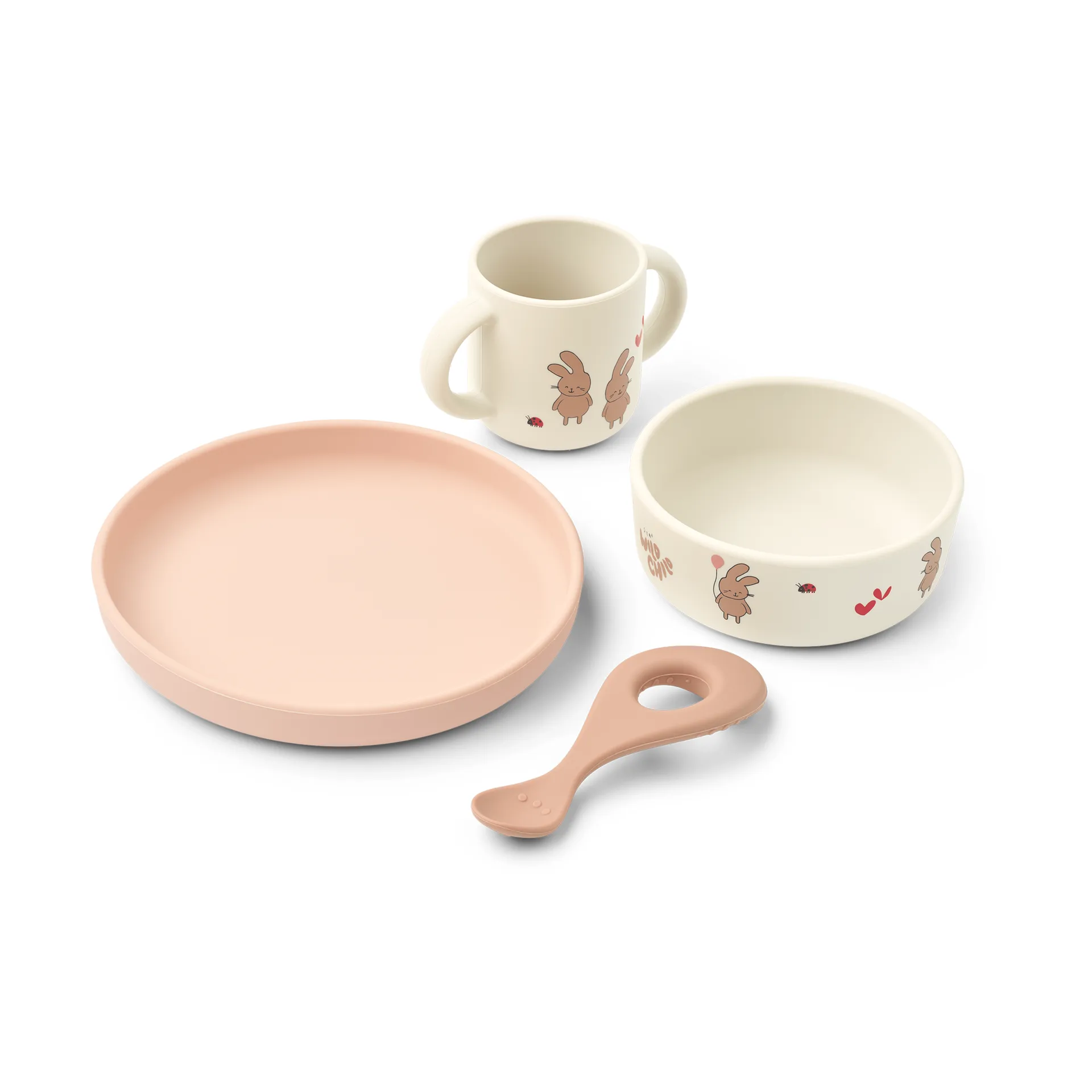 Vivi printed dinnerware set 4 pieces., Wild child/Rosey Liewood