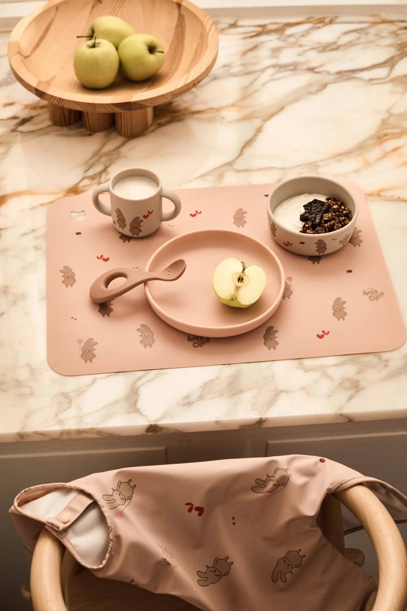Vivi printed dinnerware set 4 pieces., Wild child/Rosey Liewood