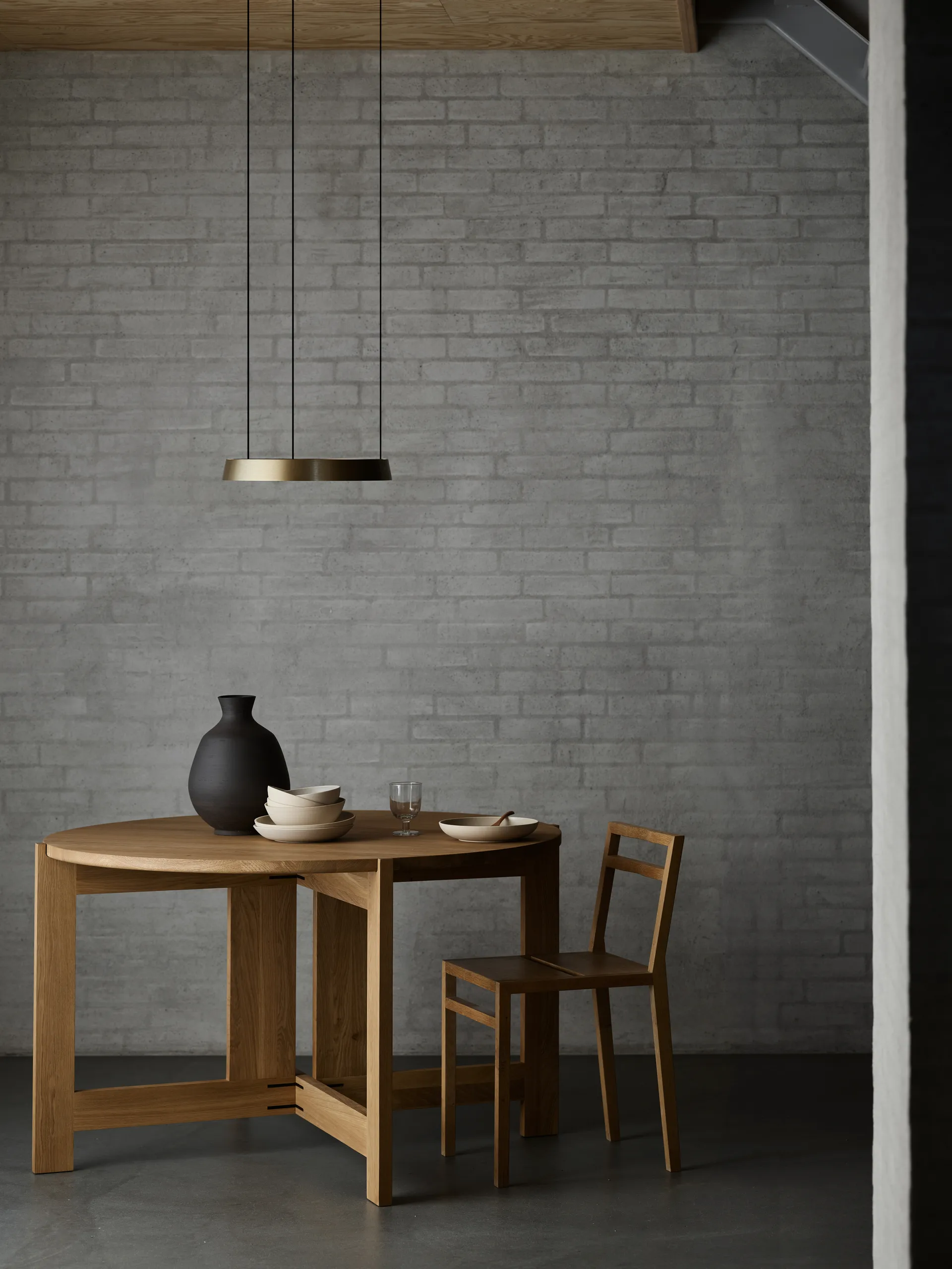 Edge round Ø40 pendant switch tune, Brass Light-Point