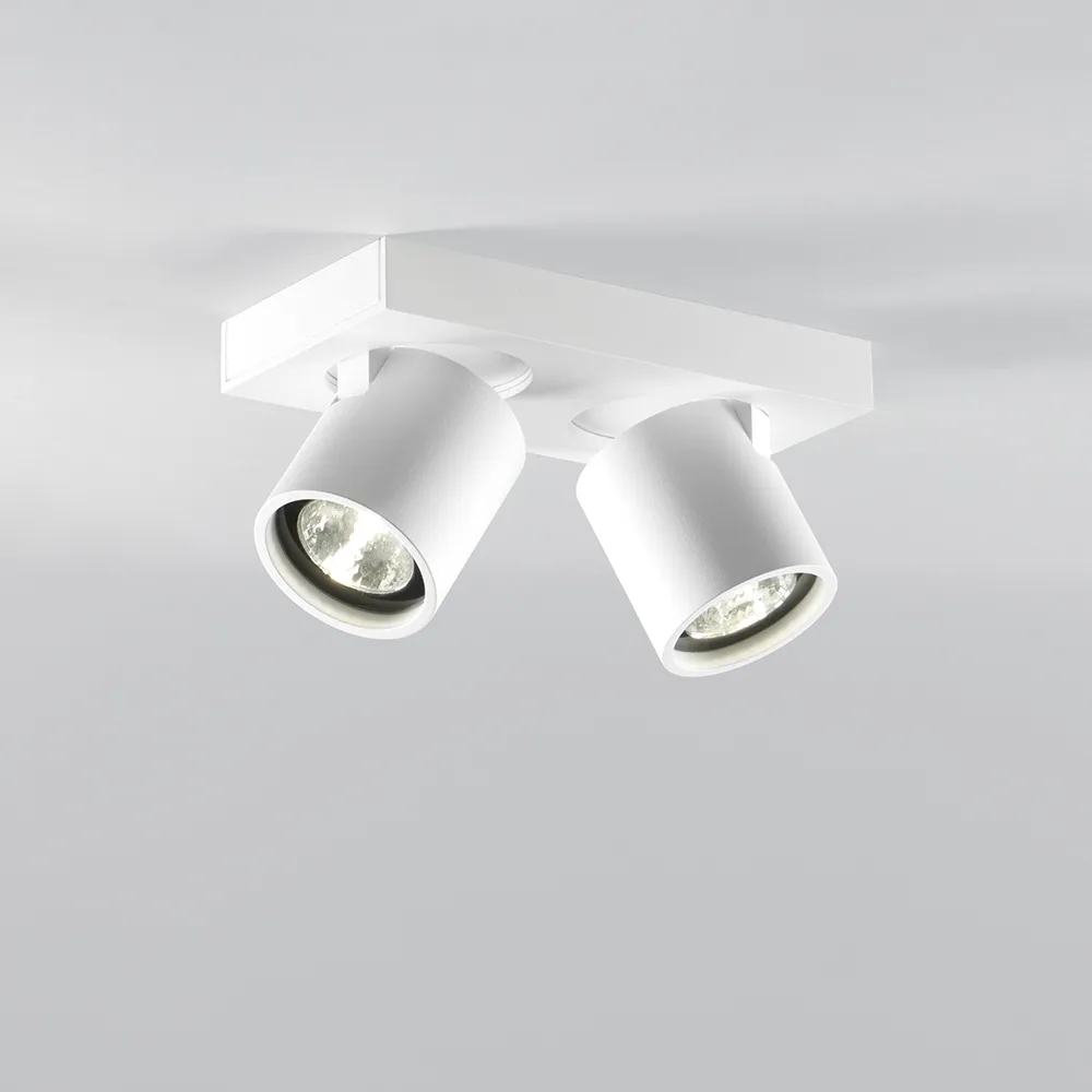Focus 2 wall and ceiling lamp, White, 2700 kelvin Light-Point