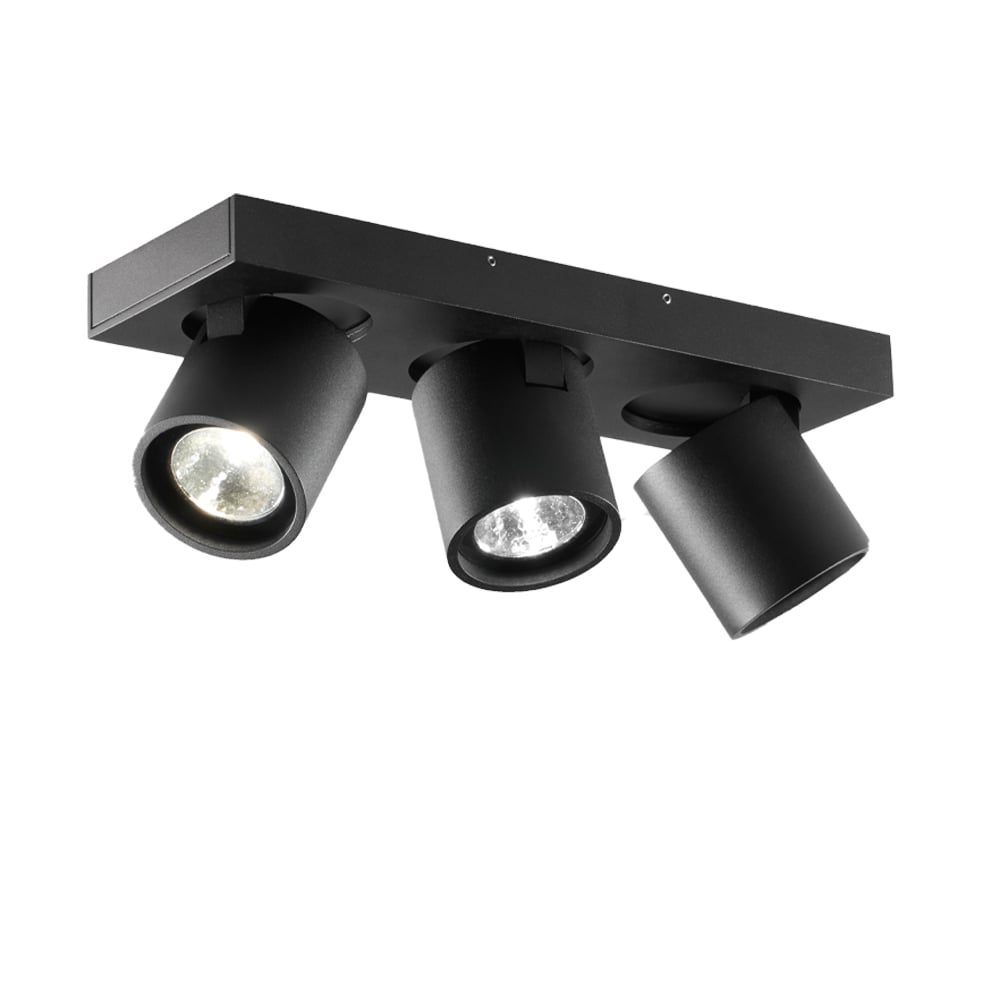 Light-Point Focus 3 wall and ceiling lamp Black | Scandinavian Design | Wall lights | Black