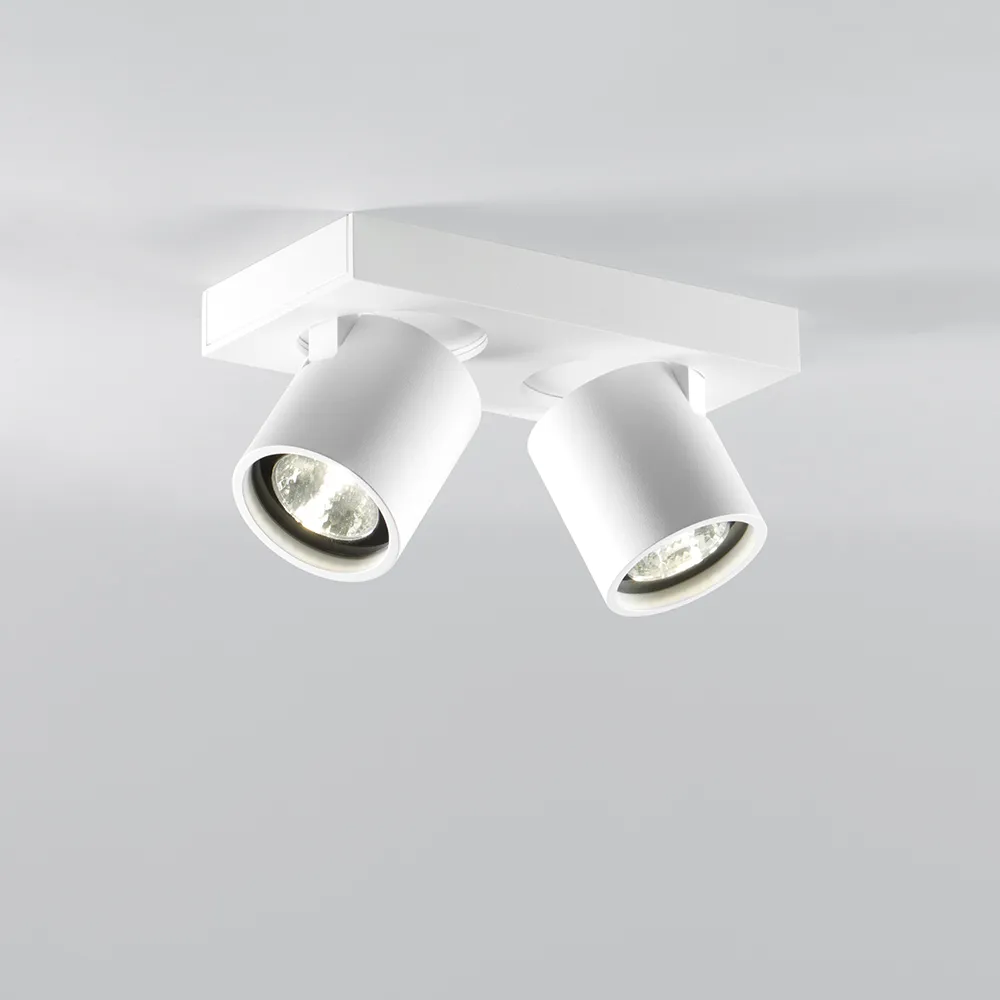 Focus Mini 2 wall and ceiling lamp, White, 3000 kelvin Light-Point