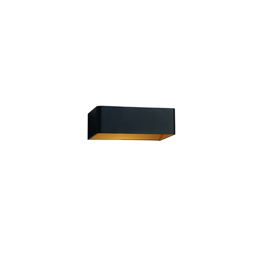 Mood 2 wall lamp, Black/gold, 3000 kelvin Light-Point