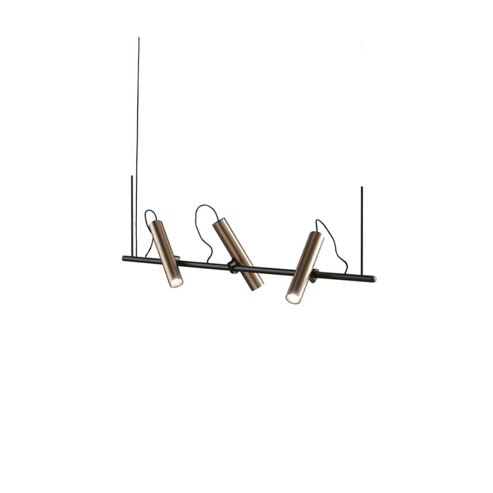 Spirit pendant lamp - Black/rose gold, s1000 - Light-Point