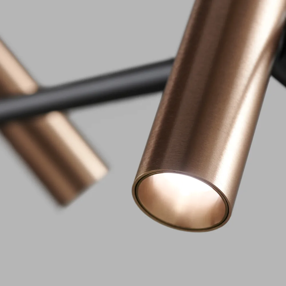 Spirit pendant lamp, Black/rose gold, s1500 Light-Point