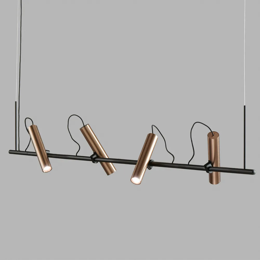 Spirit pendant lamp, Black/rose gold, s1500 Light-Point