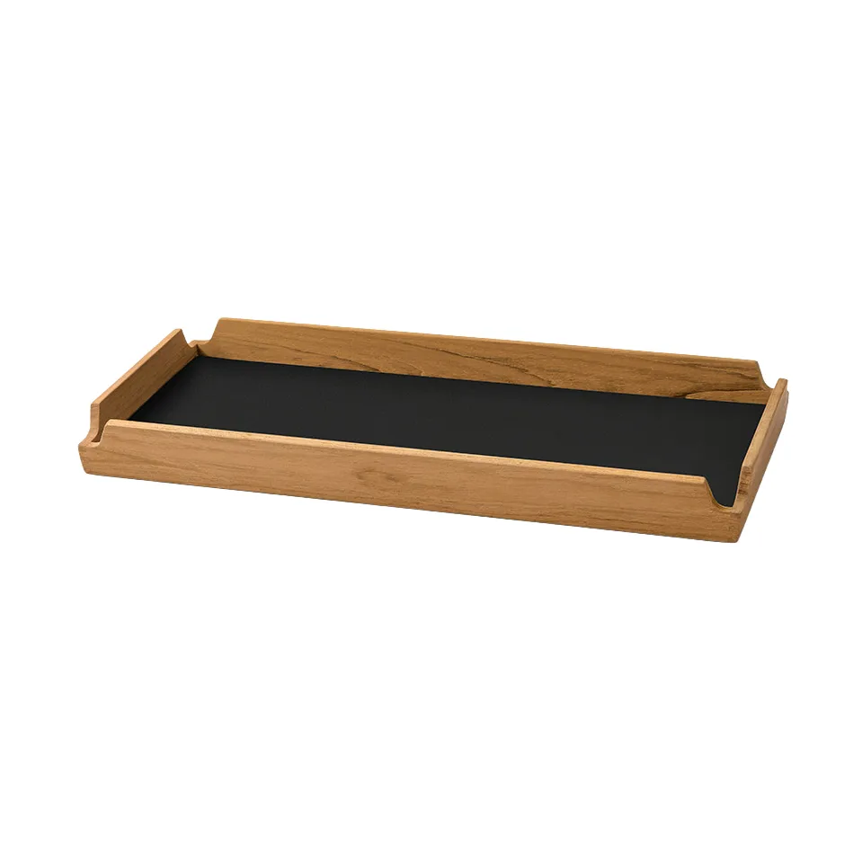 Airy Nupo tray, Black ink-teak, slim LIND DNA