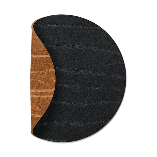 Buffalo coaster reversible circle 1 pcs, black-nature LIND DNA