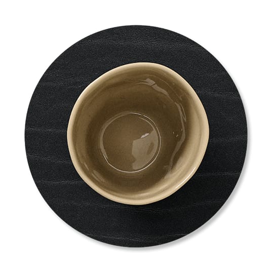 Buffalo coaster reversible circle 1 pcs, black-nature LIND DNA