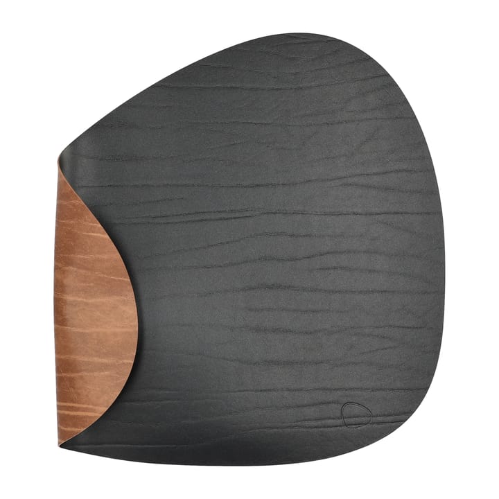 Buffalo placemat reversible curve L 1 pcs - black-nature - LIND DNA