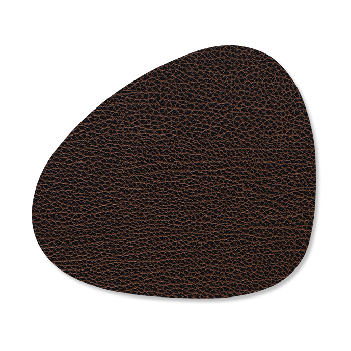 LIND DNA Bull coaster curve brown | Scandinavian Design | Coasters | Brown