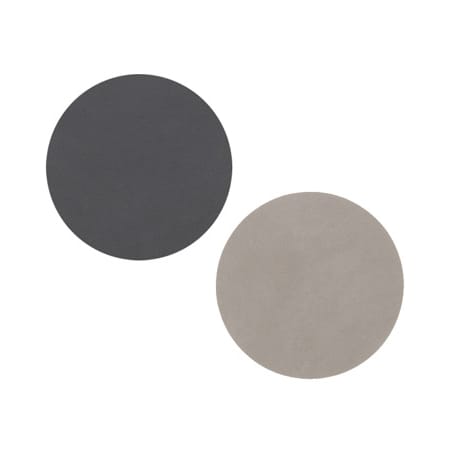 Cloud coaster reversible  circle 1 pcs - anthracite-light grey - LIND DNA