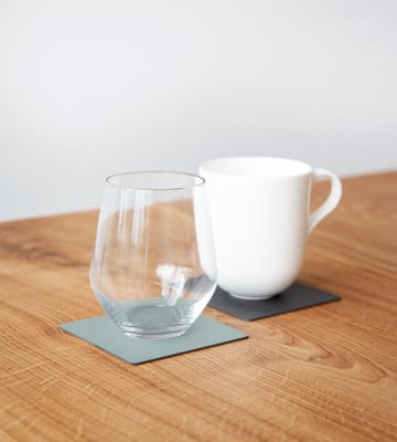 Cloud-Nupo coaster reversible square 1 pcs - anthracite-pastel green - LIND DNA