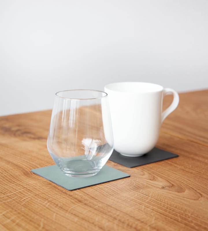 Cloud-Nupo coaster reversible square 1 pcs - anthracite-pastel green - LIND DNA