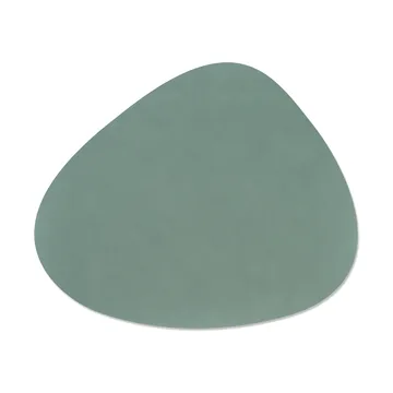 Cloud-Nupo placemat reversible curve L 1 pcs - anthracite-pastel green, 44x37 cm - LIND DNA
