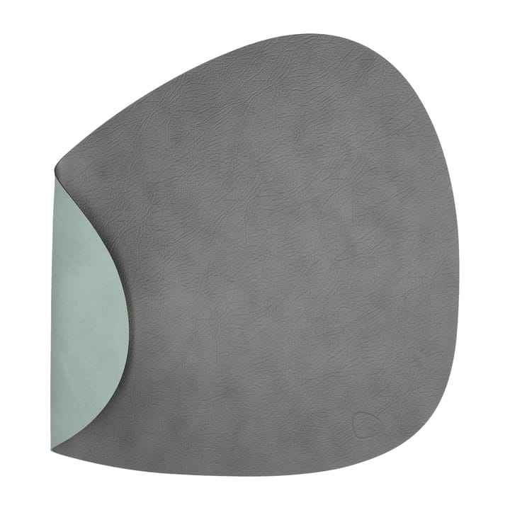 Cloud-Nupo placemat reversible curve L 1 pcs - anthracite-pastel green - LIND DNA