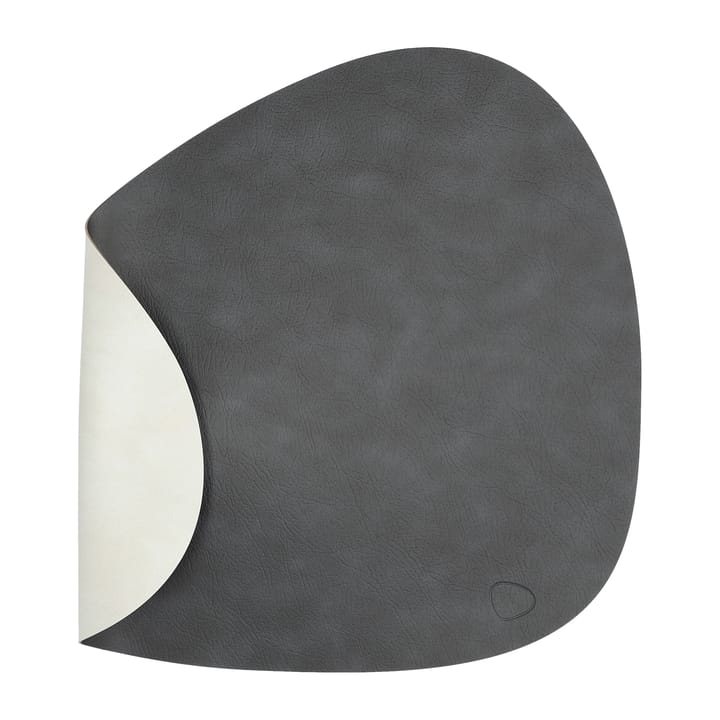 Cloud-Nupo placemat reversible curve L 1 pcs - Black-metalic - LIND DNA