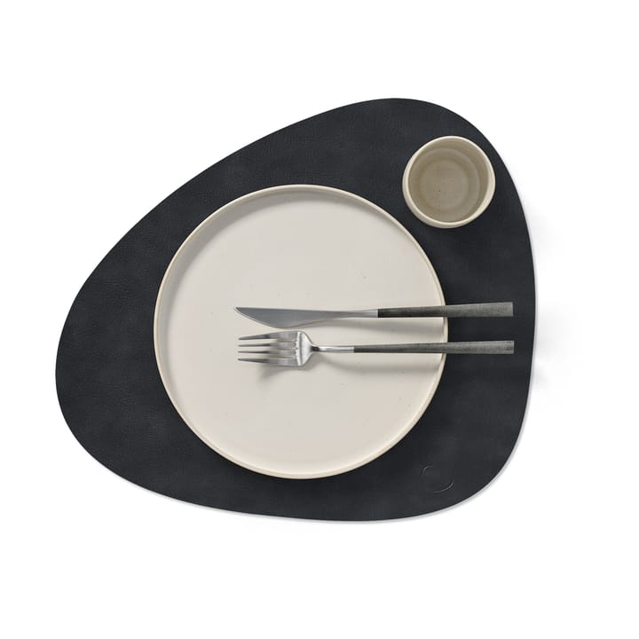 Cloud-Nupo placemat reversible curve L 1 pcs, Black-metalic LIND DNA