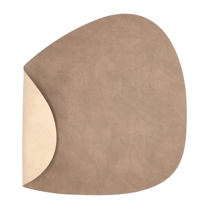 Cloud-Nupo placemat reversible curve L 1 pcs - Brown-sand - LIND DNA