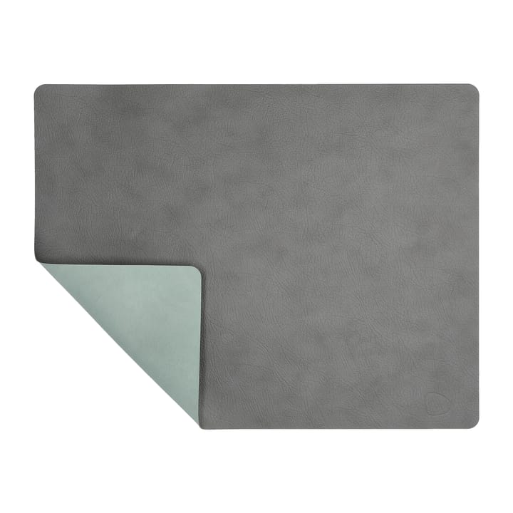 Cloud-Nupo placemat reversible square 1 pcs - anthracite-pastel green - LIND DNA