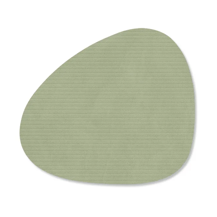 LIND DNA Corduroy coaster curve Olive Green | Scandinavian Design | Coasters | Green