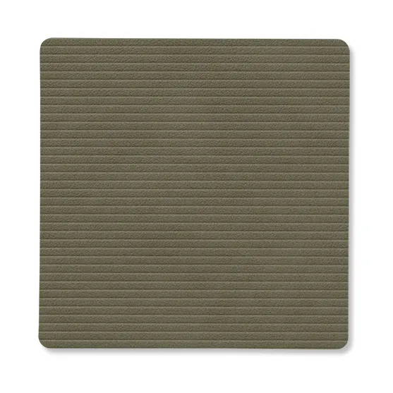 LIND DNA Corduroy coaster square Army Green | Scandinavian Design | Coasters | Green