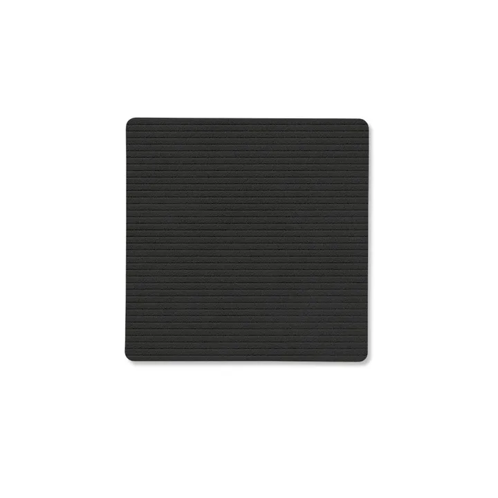 Corduroy coaster square - Black ink - LIND DNA