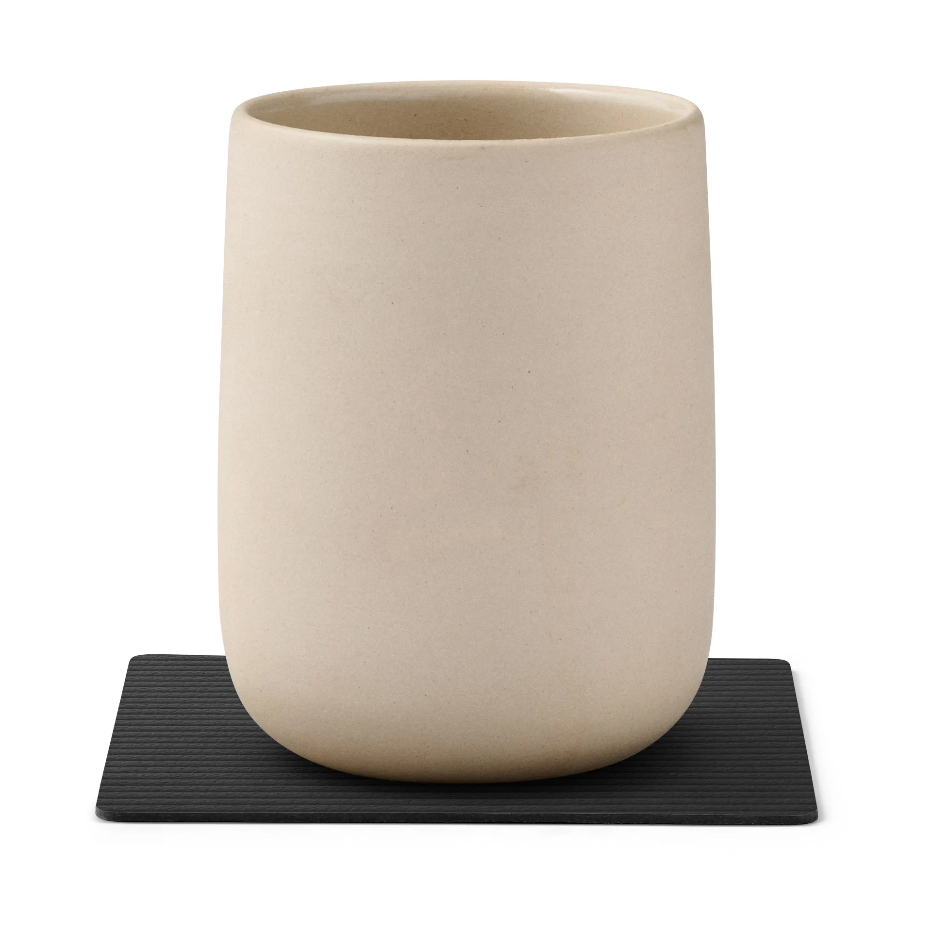 Corduroy coaster square, Black LIND DNA