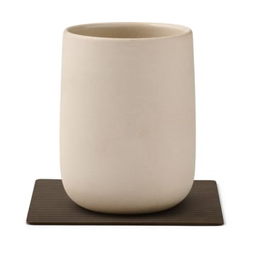 Corduroy coaster square - Caviar - LIND DNA