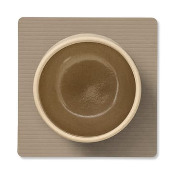 Corduroy coaster square - Clay Brown - LIND DNA