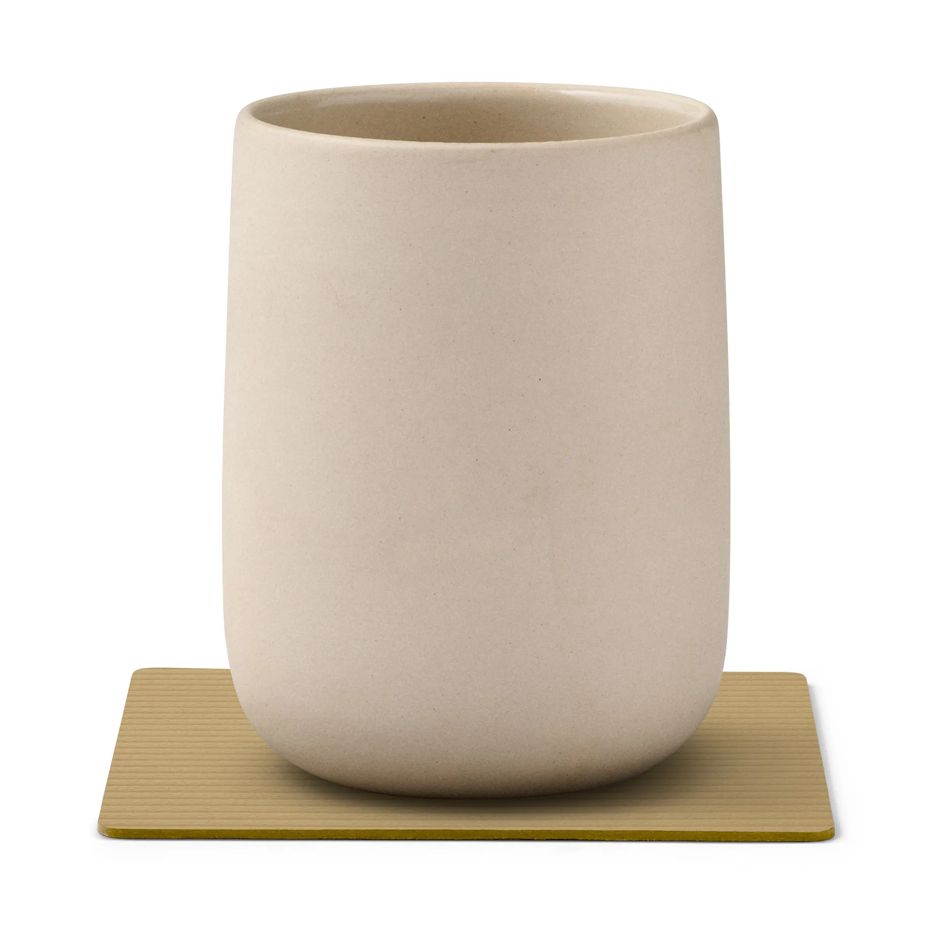 Corduroy coaster square, Khaki LIND DNA