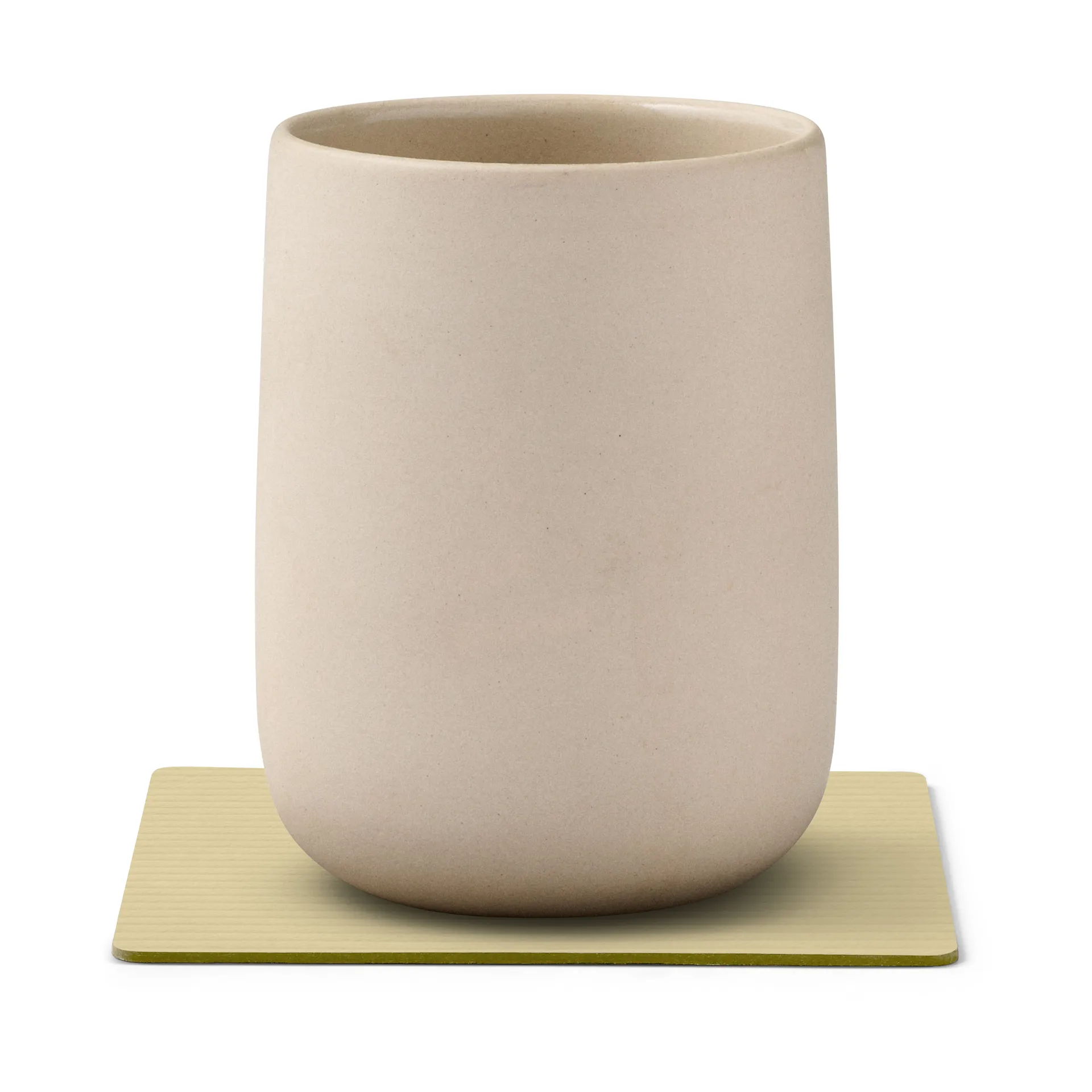 Corduroy coaster square, Lemon Sorbet LIND DNA