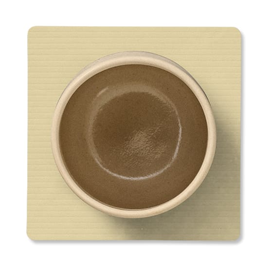 Corduroy coaster square, Lemon Sorbet LIND DNA