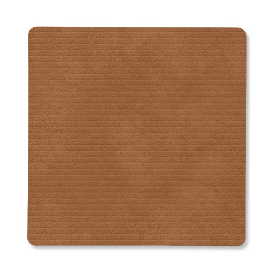 LIND DNA Corduroy coaster square Nature | Scandinavian Design | Coasters | Brown