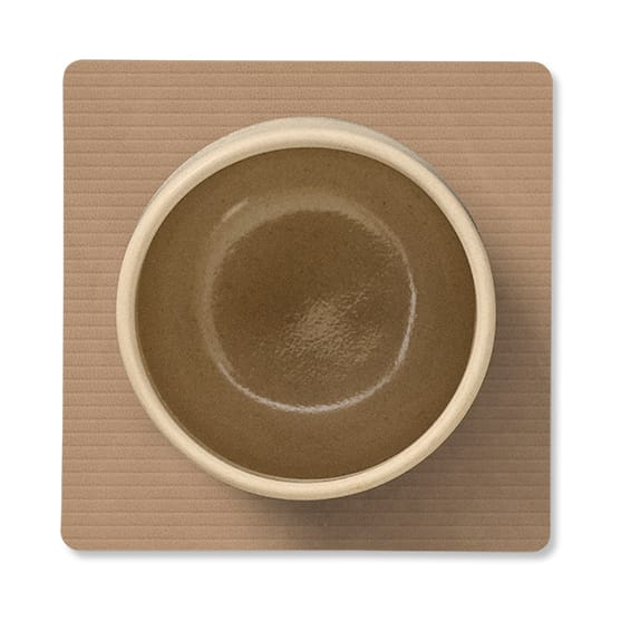 Corduroy coaster square, Nougat LIND DNA