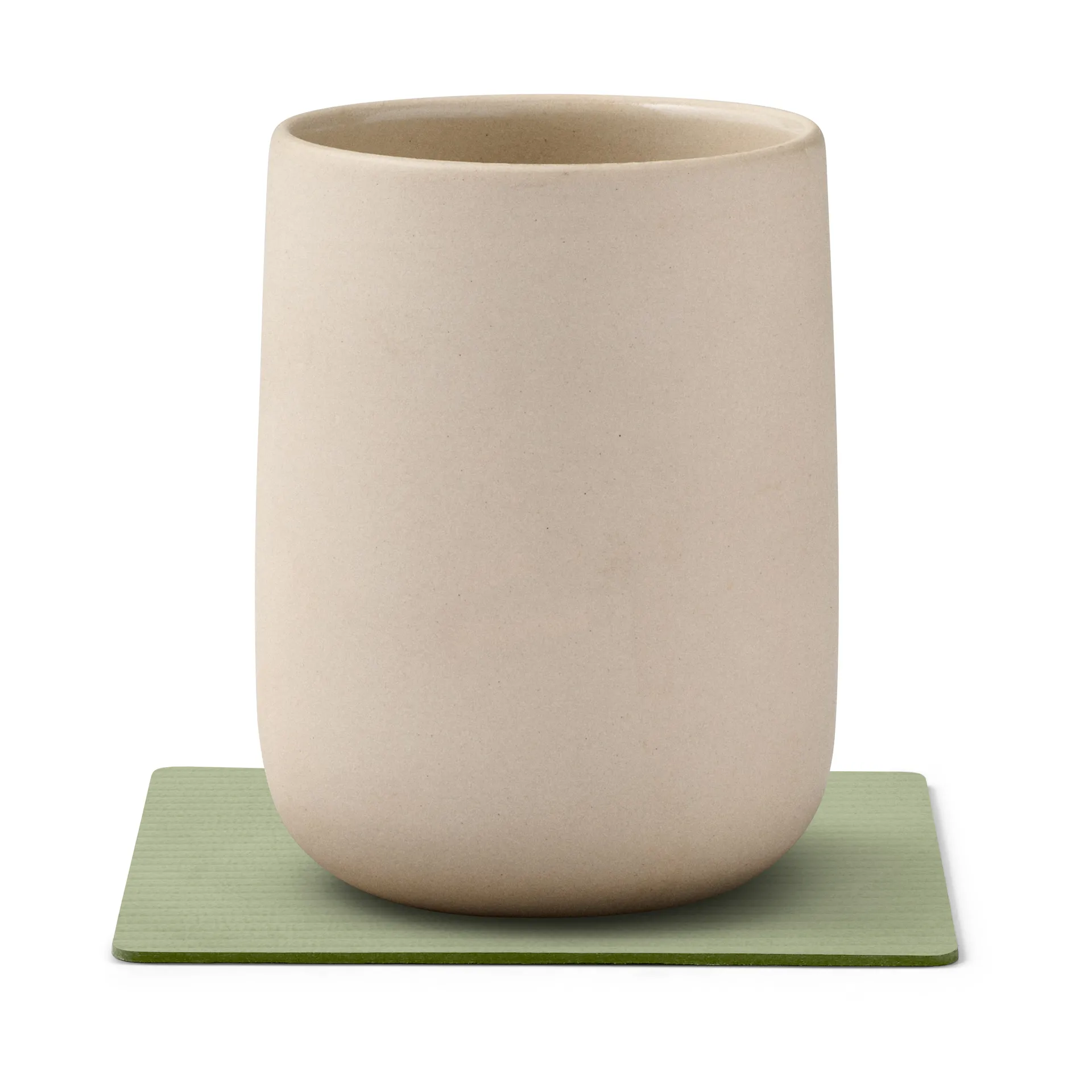 Corduroy coaster square, Olive Green LIND DNA