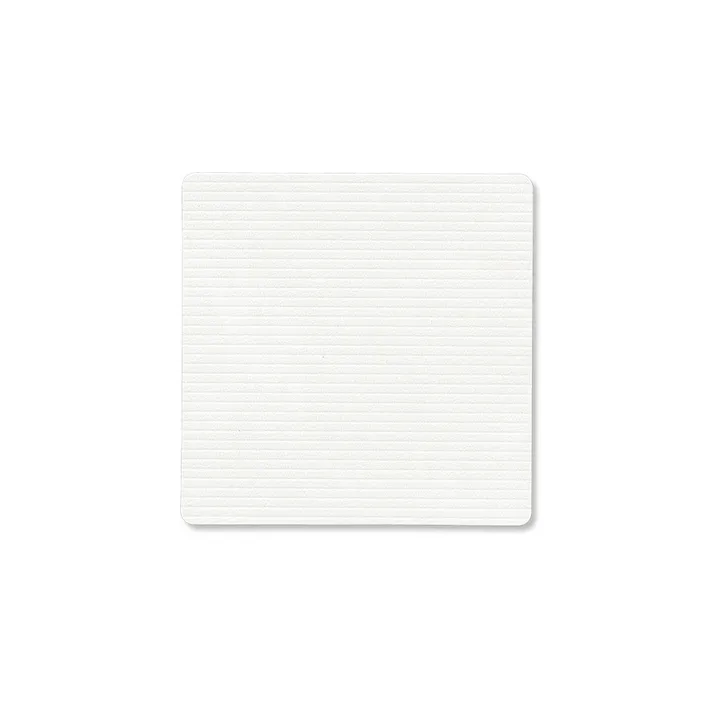 Corduroy coaster square - Pure white - LIND DNA